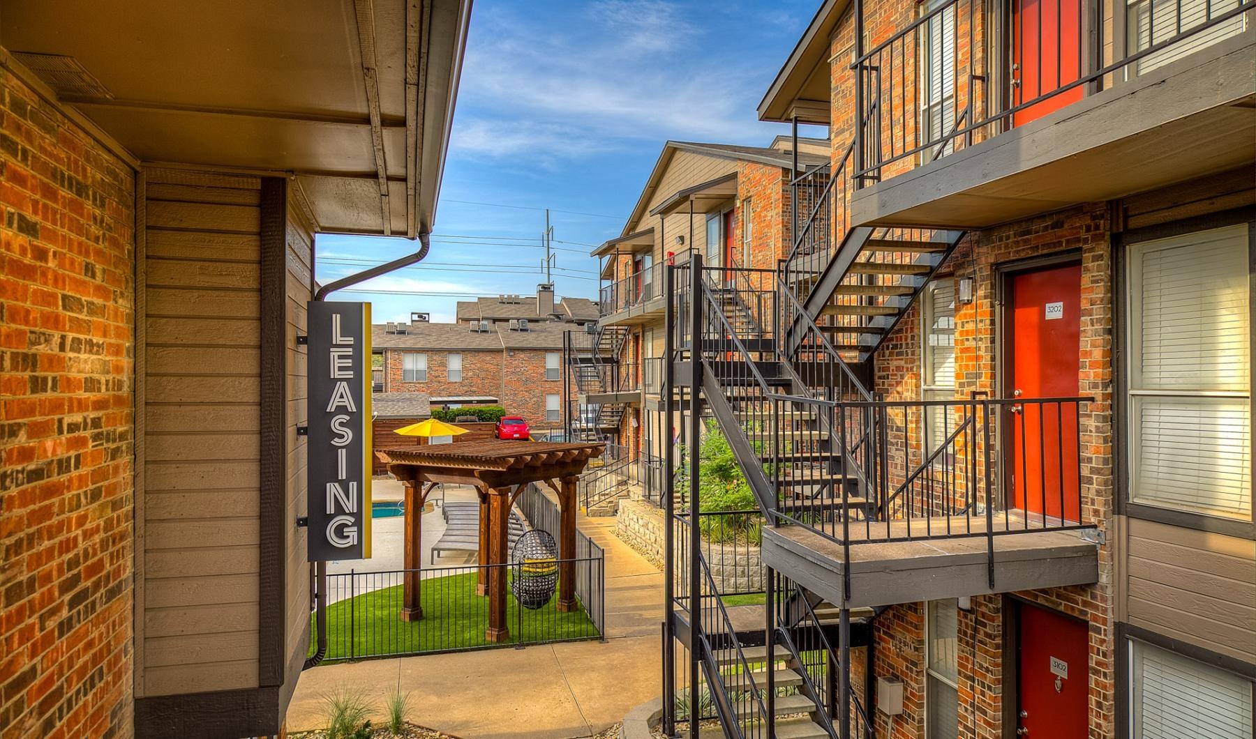 a building with stairs